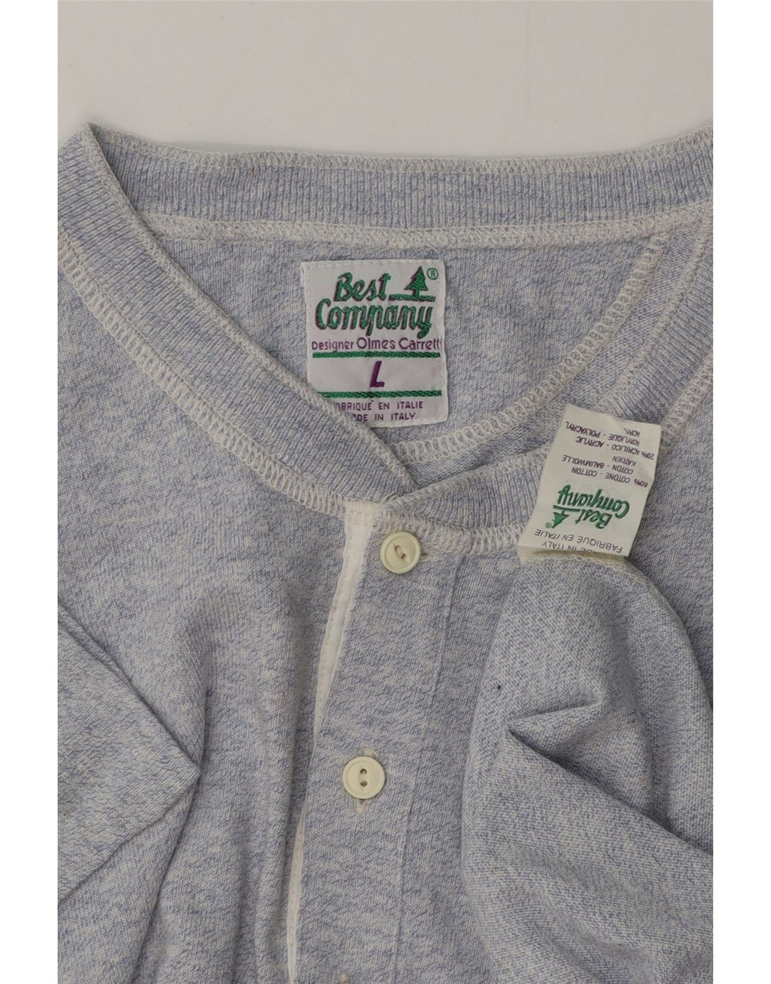 Camisa polo masculina BEST COMPANY grande algodão azul