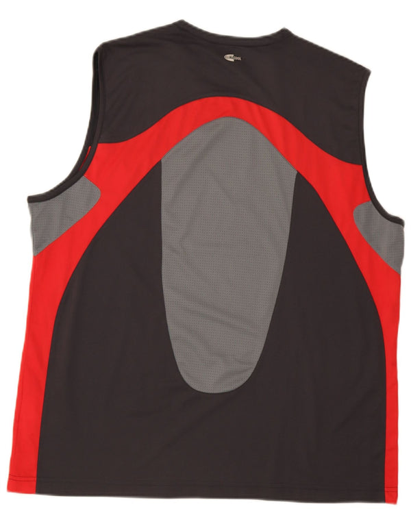 Adidas Mens Climacool Vest Top XL Cinza Colourblock Poliéster