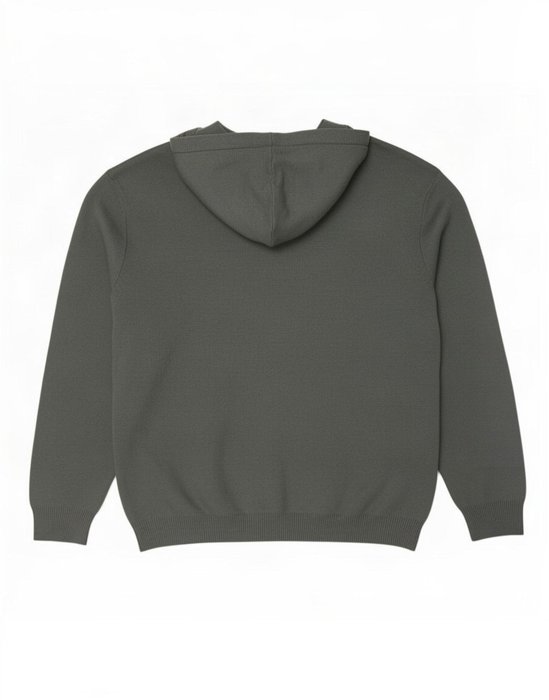 Zara Suéter masculino com capuz e viscose grande cinza