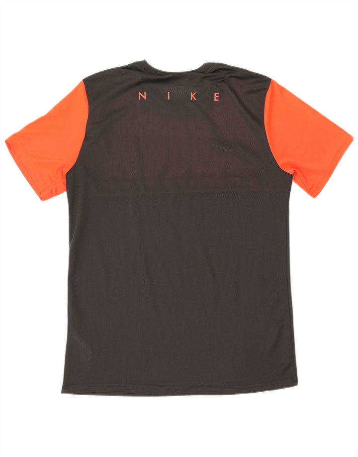 Camiseta Nike masculina Eintracht Frankfurt com estampa gráfica grande bloco colorido preto