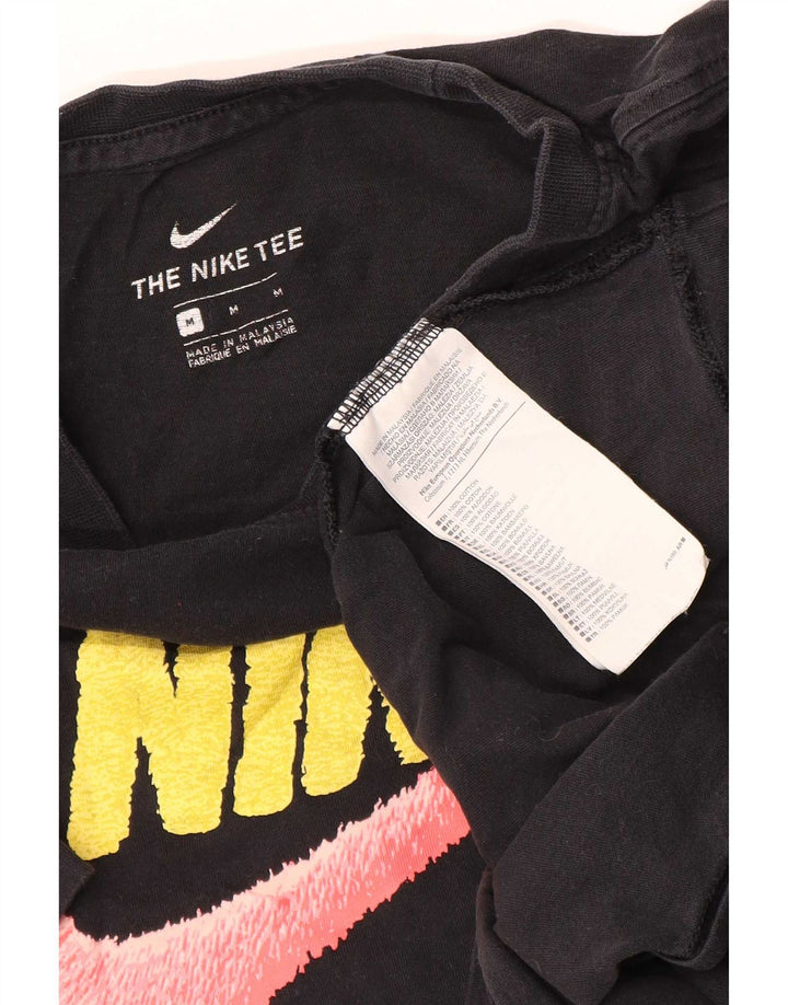 Camiseta Nike masculina gráfica Top médio algodão preto