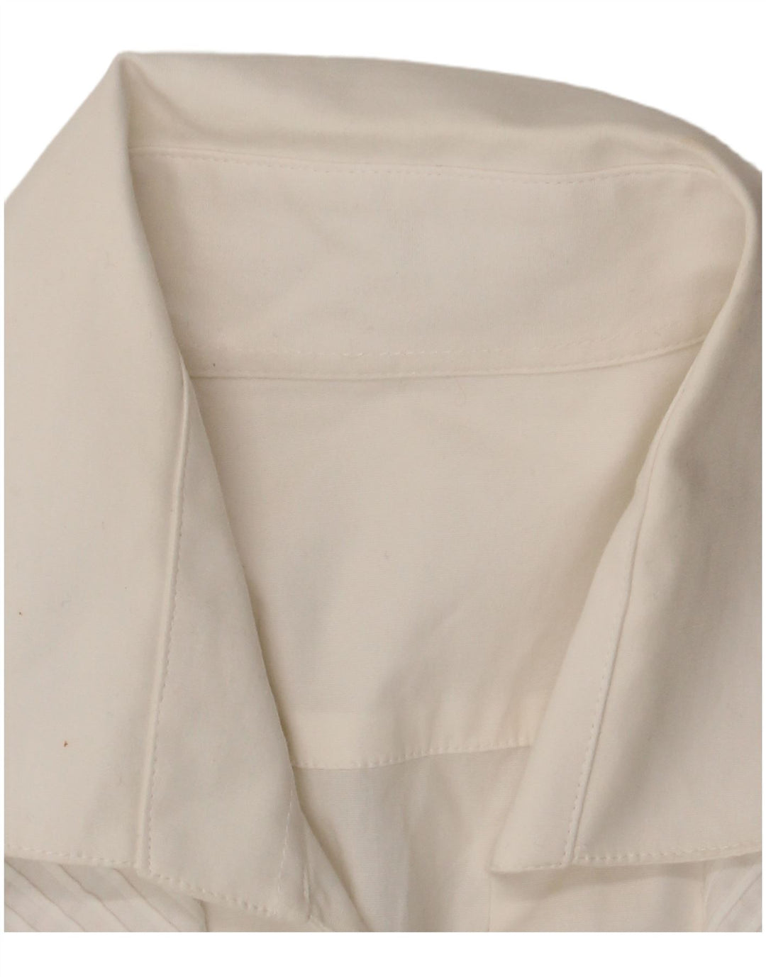 Camisa feminina vintage UK 14 algodão branco médio
