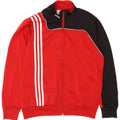 Adidas Mens Tracksuit Top Jacket UK 38/40 Médio Vermelho Colorblock Poliéster
