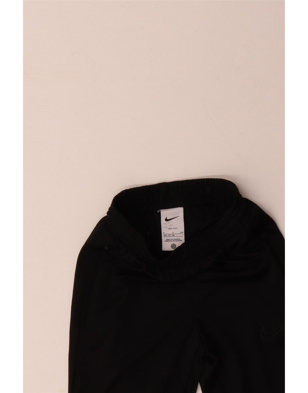 Calça de treino NIKE Boys 8-9 anos pequena preta poliéster