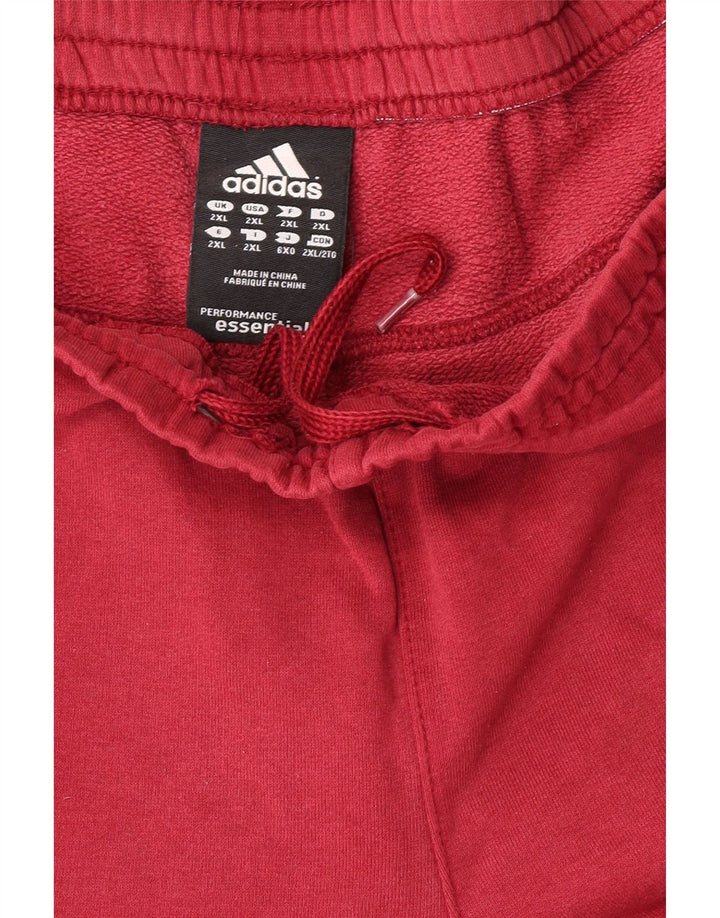 Calças de treino masculinas ADIDAS 2XL algodão borgonha