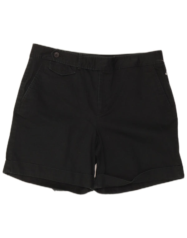 Ralph Lauren Shorts Chino feminino de cintura alta US 14 XL W36 algodão preto
