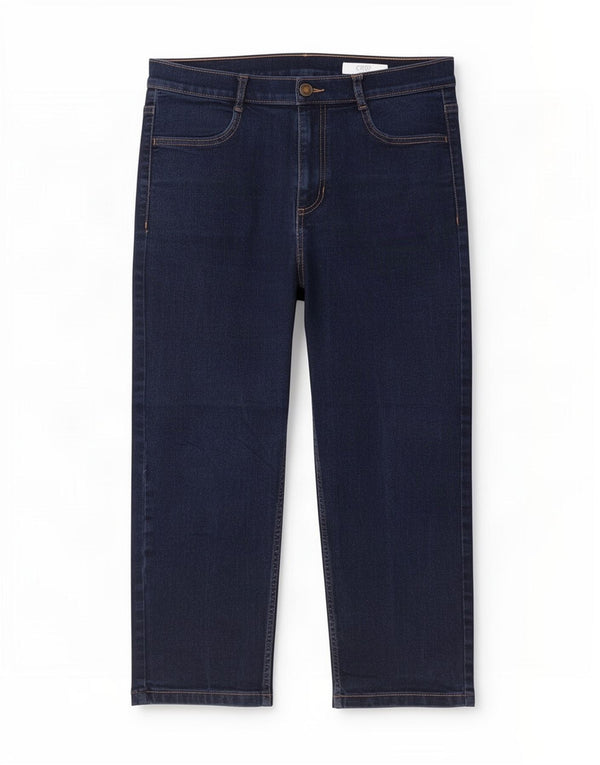 Calça jeans feminina Marks & Spencer UK 12 médio W30 L20 azul algodão