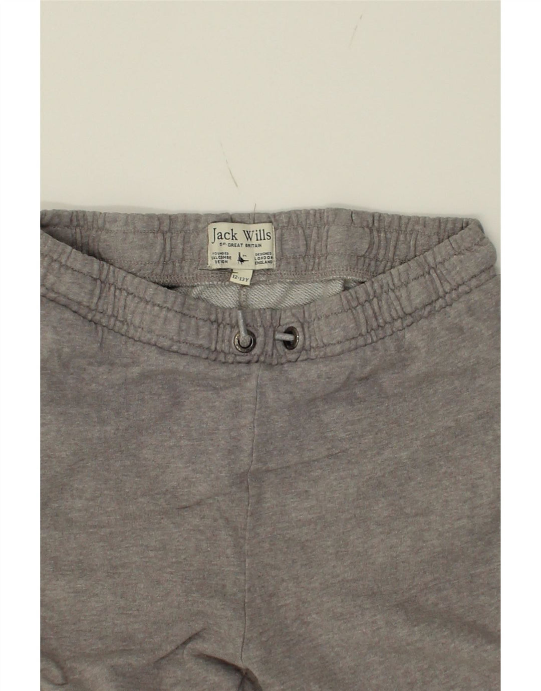 JACK WILLS Girls Tracksuit Trousers Joggers 12-13 Years Grey Cotton Vintage Jack Wills and Second-Hand Jack Wills from Messina Hembry 