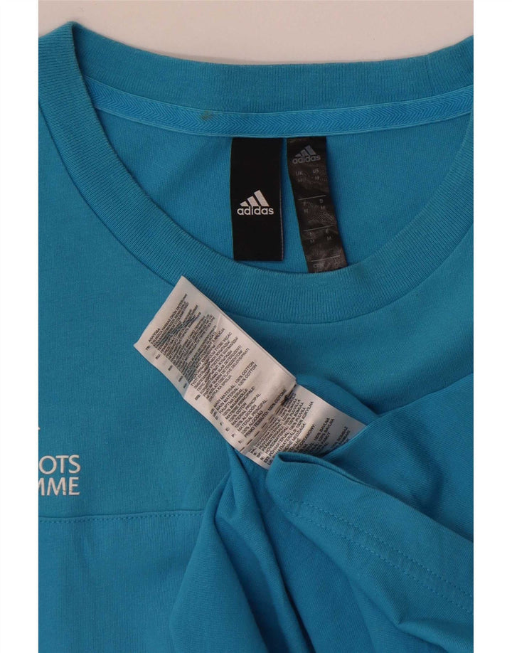 Adidas Mens UEFA Grassroots Program Graphic T-Shirt Top Azul Médio