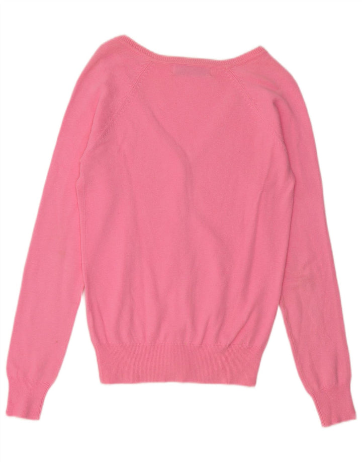 Suéter cardigã feminino Zara Reino Unido 10 pequeno rosa