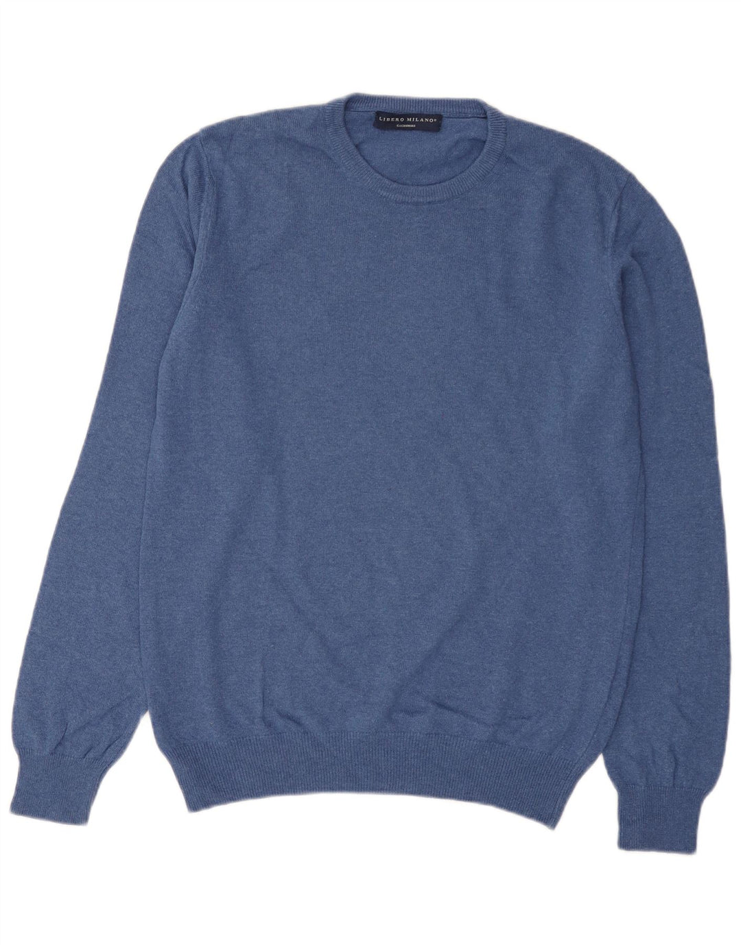 Suéter masculino Liberto com gola redonda IT 52 grande lã azul