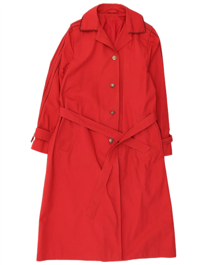 Trench Coat feminino VINTAGE UK 14 vermelho médio