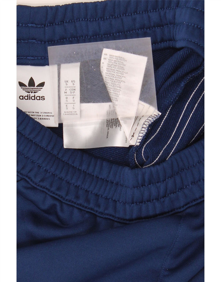 Shorts esportivos masculinos Adidas pequenos poliéster azul marinho
