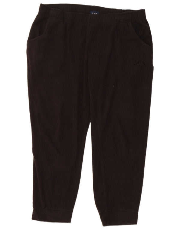 Calça esportiva feminina Avirex de lã para corrida UK 20 2XL poliéster preto