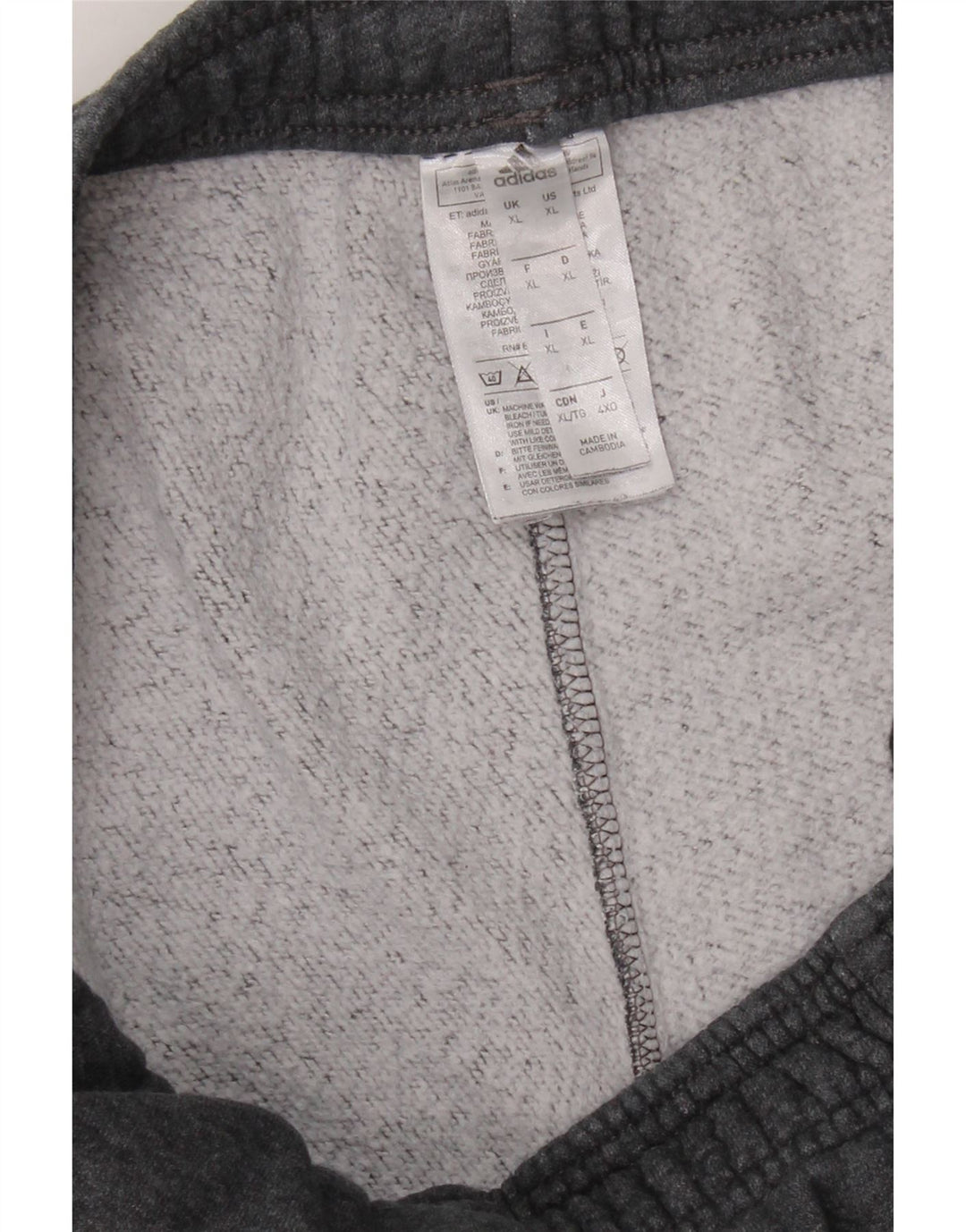 ADIDAS Mens Tracksuit Trousers Joggers XL  Grey Cotton Vintage Adidas and Second-Hand Adidas from Messina Hembry 
