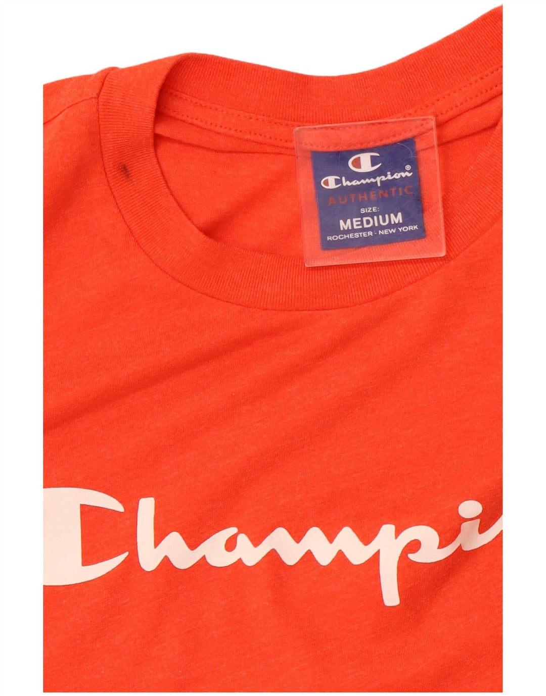 Camiseta masculina gráfica CHAMPION laranja médio