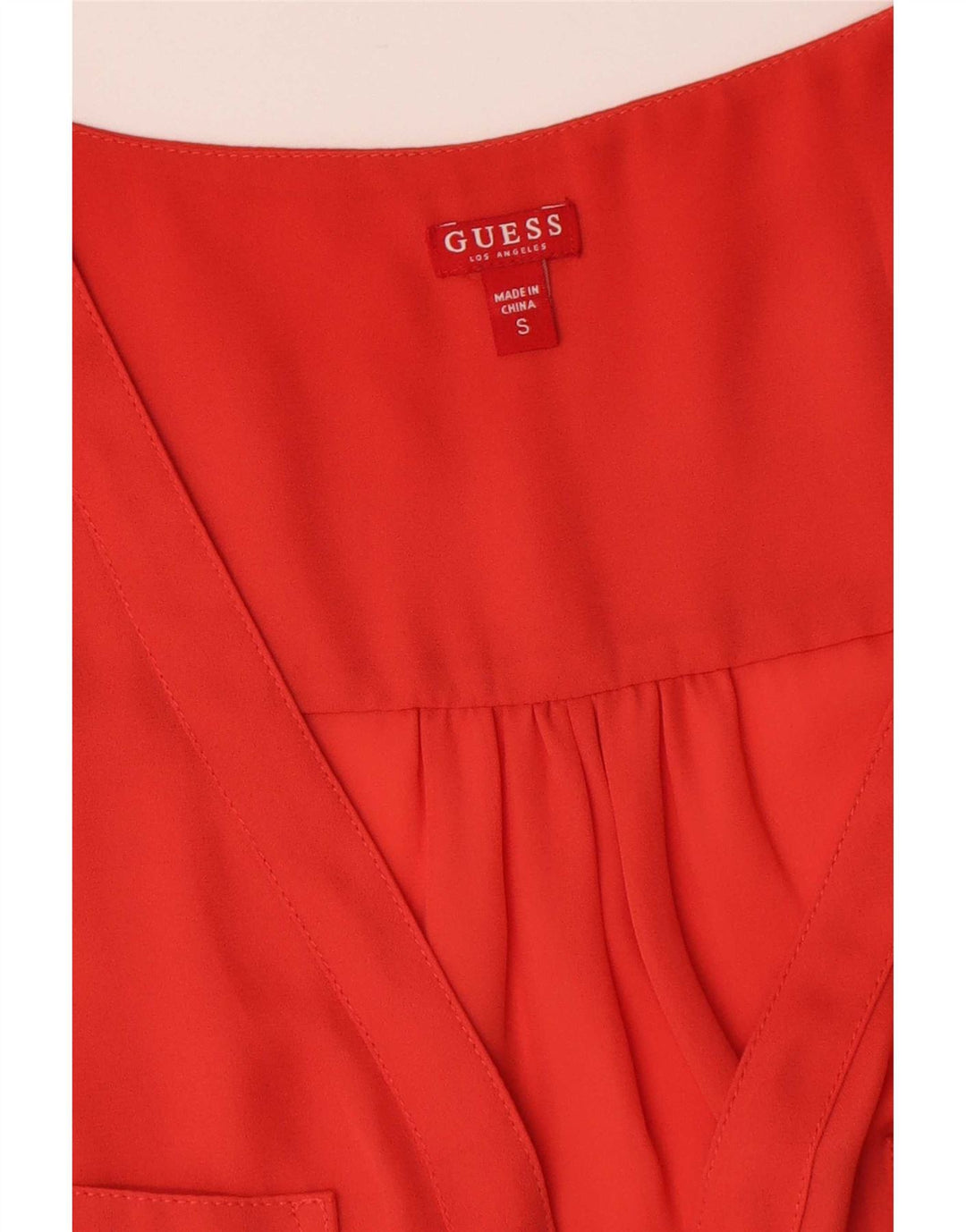 Colete feminino Guess UK 10 pequeno poliéster vermelho
