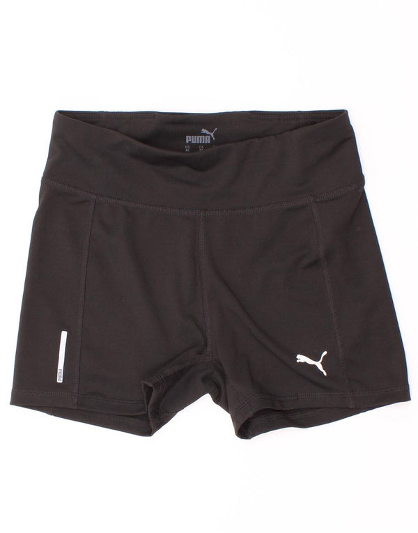 Shorts esportivos femininos Puma 8-9 anos preto nylon