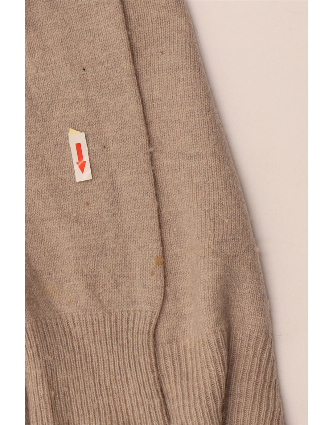 Suéter masculino ALL SAINTS com gola redonda e lã bege grande