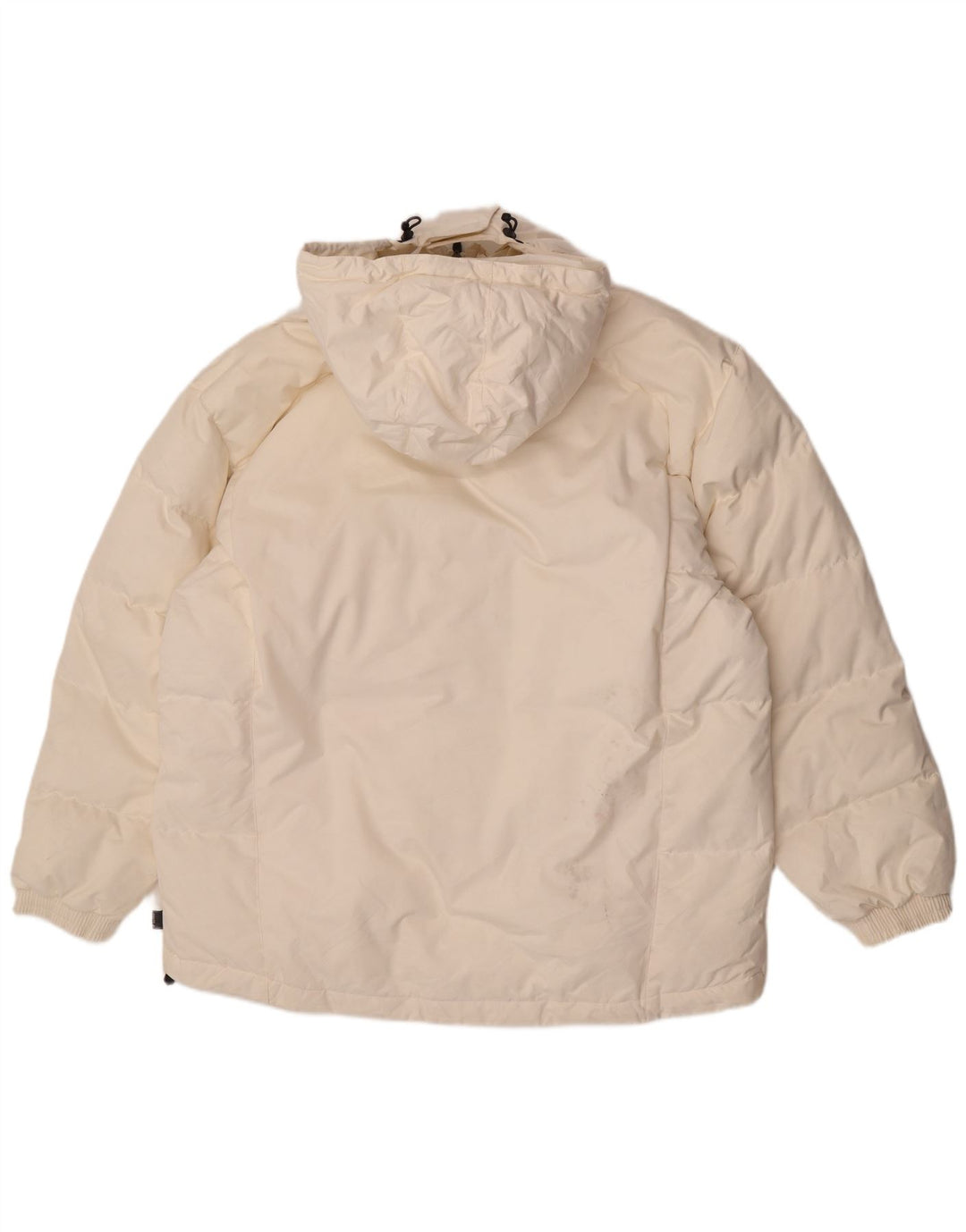 Jaqueta masculina acolchoada com capuz Lotto UK 42 XL poliéster branco