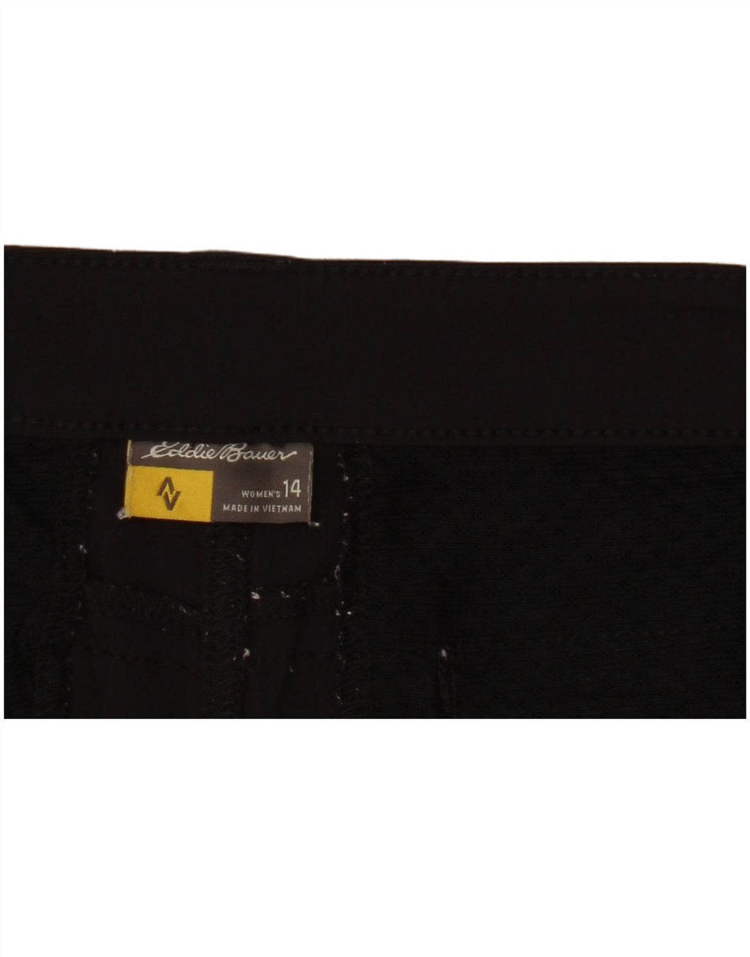 Shorts casuais femininos Eddie Bauer EUA 14 XL W36 preto