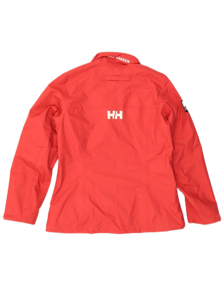 Jaqueta corta-vento feminina HELLY HANSEN UK 14 poliéster vermelho médio