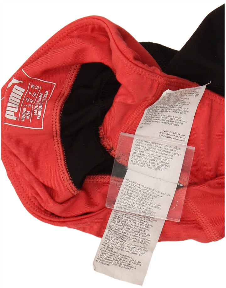 Puma Womens Capri Leggings UK 12 Médio Preto Colorblock Poliéster