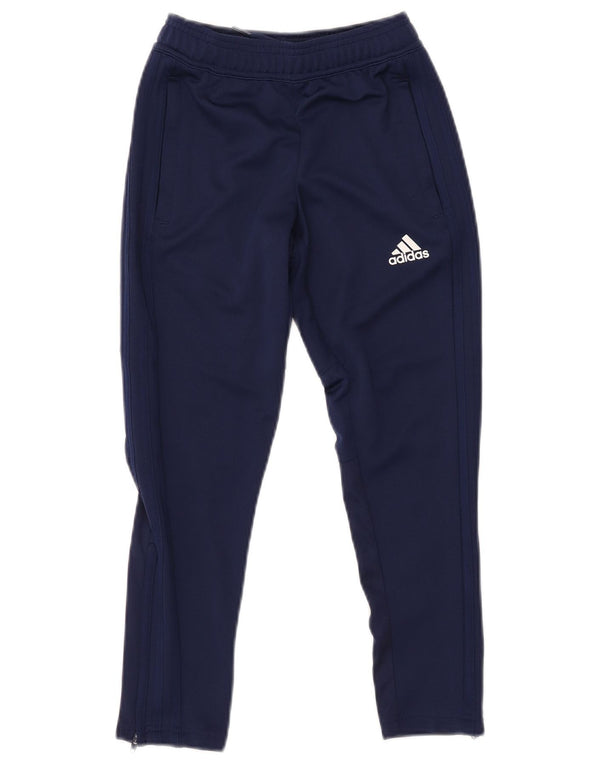 Calças de treino ADIDAS Menino Climacool 7-8 anos azul marinho poliéster
