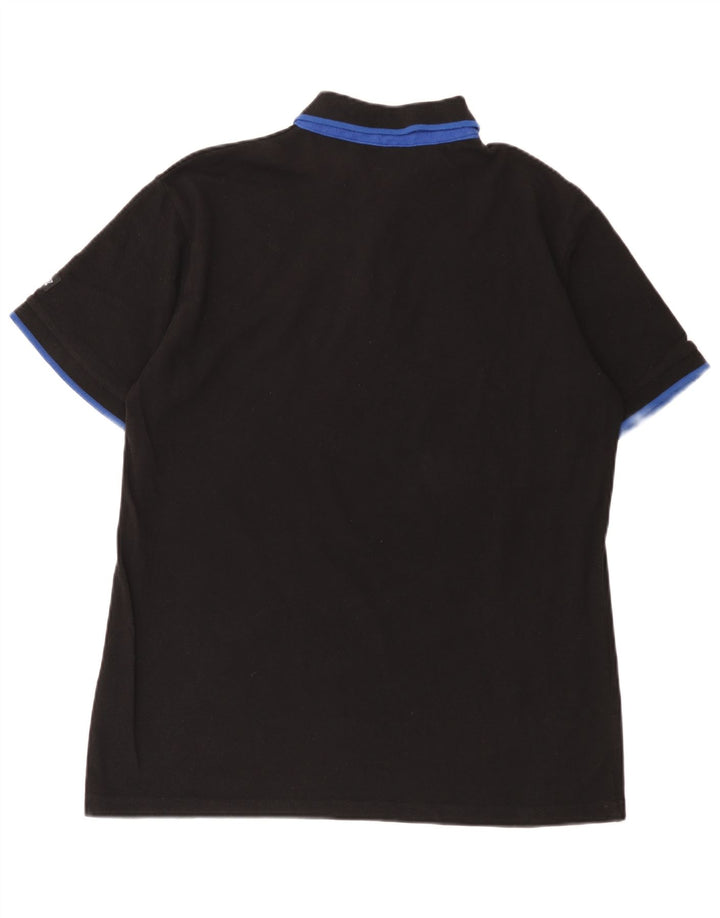 Camisa polo masculina Dickies grande algodão preto