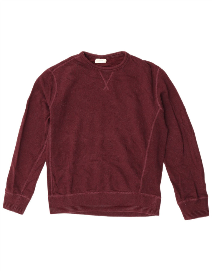 Suéter masculino Marks & Spencer pequeno algodão Borgonha