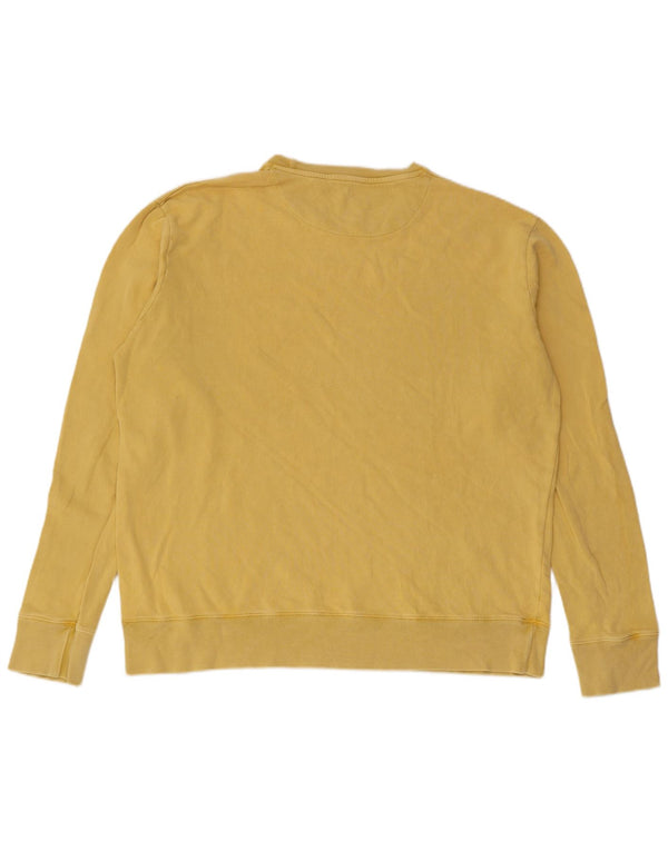 COS moletom masculino jumper médio algodão amarelo