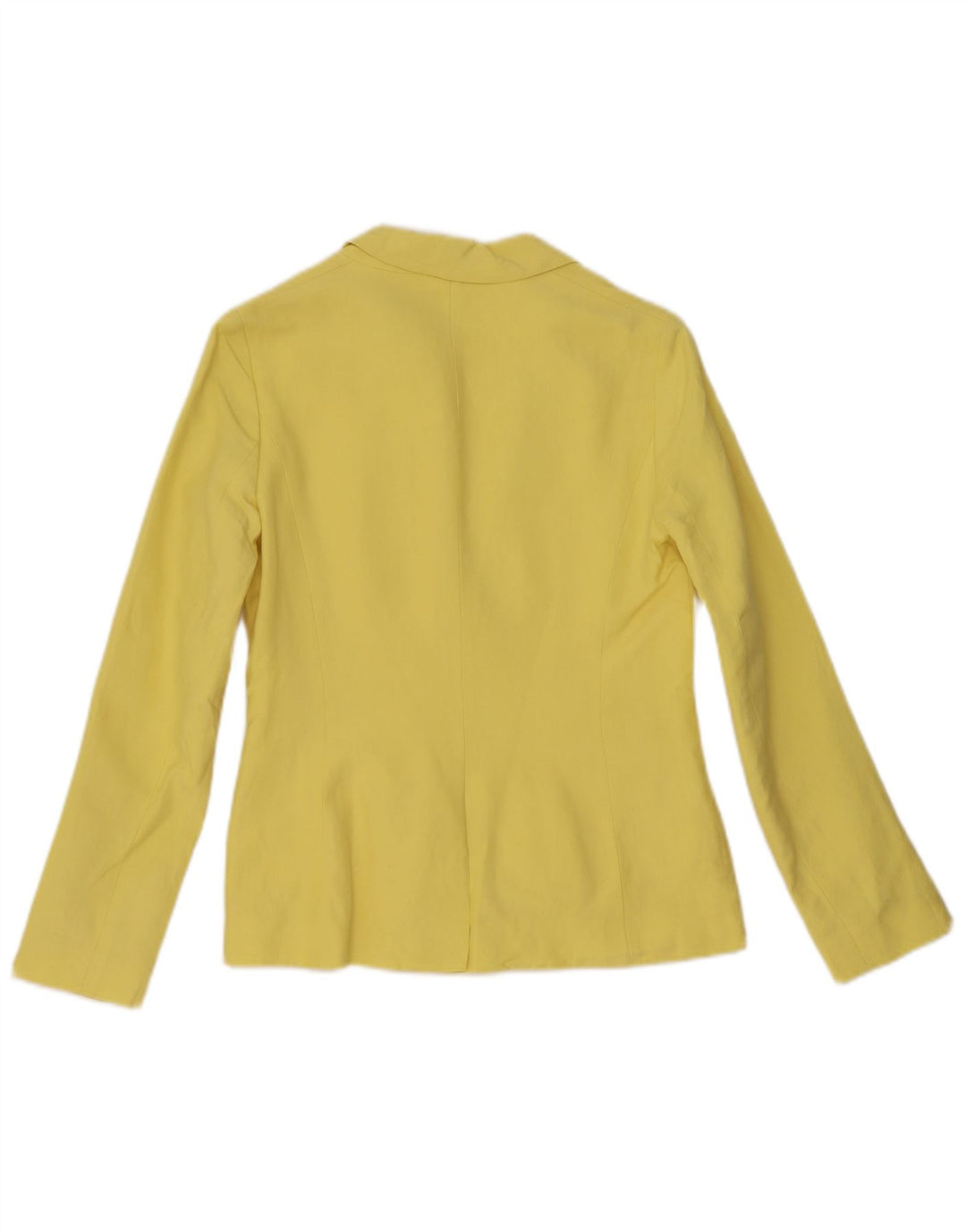 Jaqueta blazer feminina Hobbs com 1 botão Reino Unido 8 pequena seda amarela