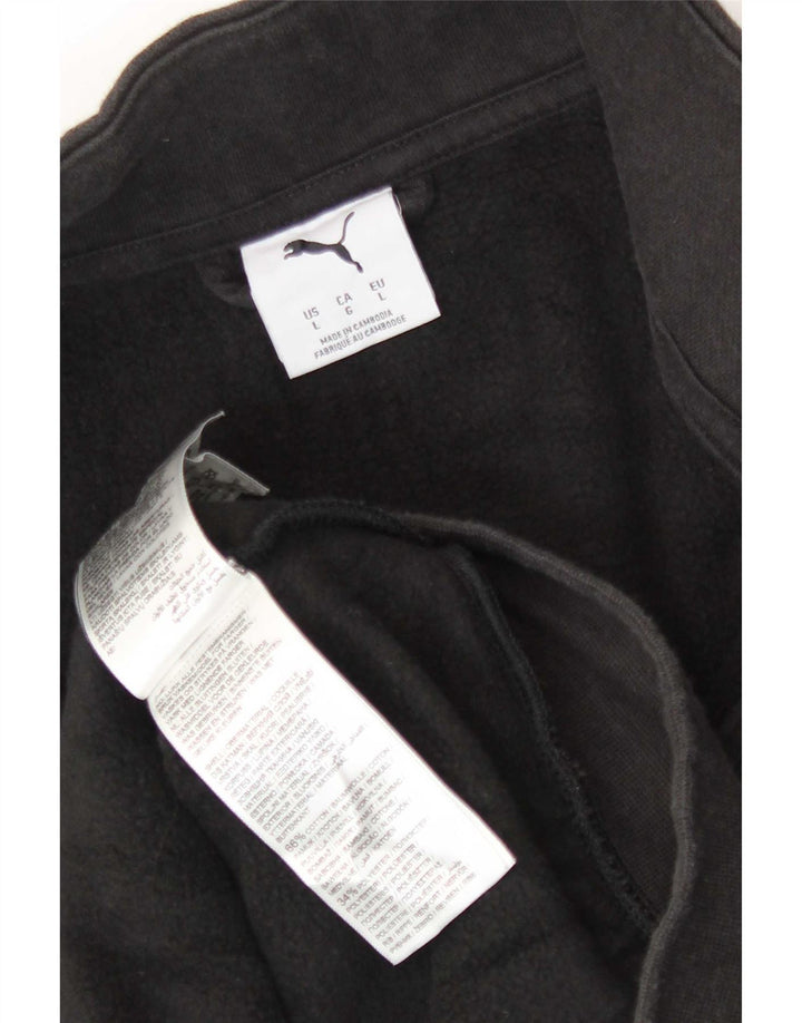 Puma Mens Tracksuit Top Jacket Grande Algodão Preto