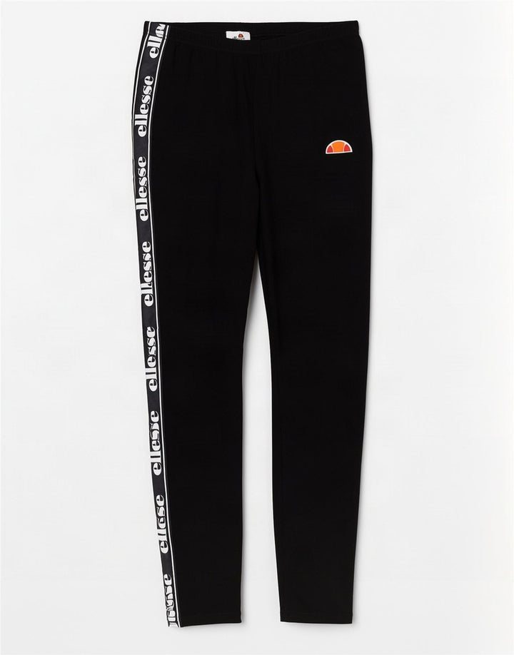 Ellesse Leggings Femininas Gráficas UK 12 Médio Algodão Preto
