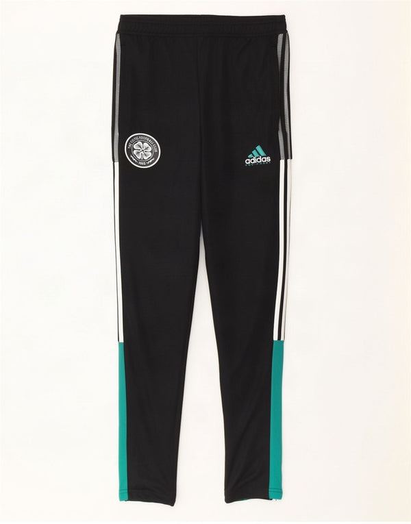 Calça de treino Adidas Mens The Celtic Football Club pequena preta