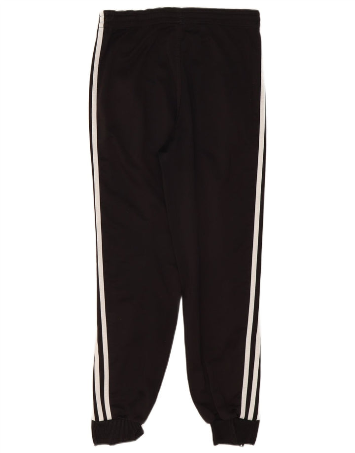 ADIDAS Womens Tracksuit Calças Joggers UK 14 Médio Preto
