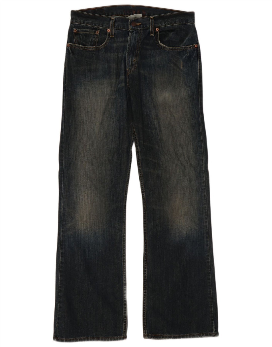 Calça jeans feminina Levi's 527 Bootcut W32 L32 azul marinho algodão