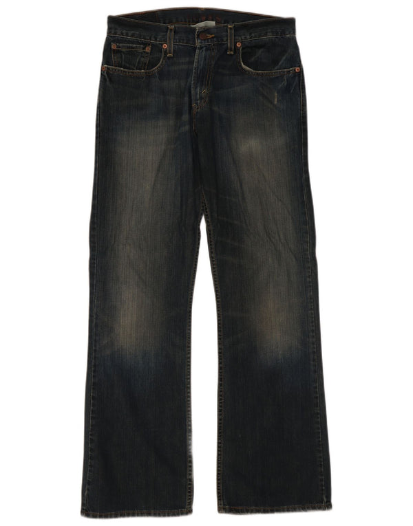 Calça jeans feminina Levi's 527 Bootcut W32 L32 azul marinho algodão