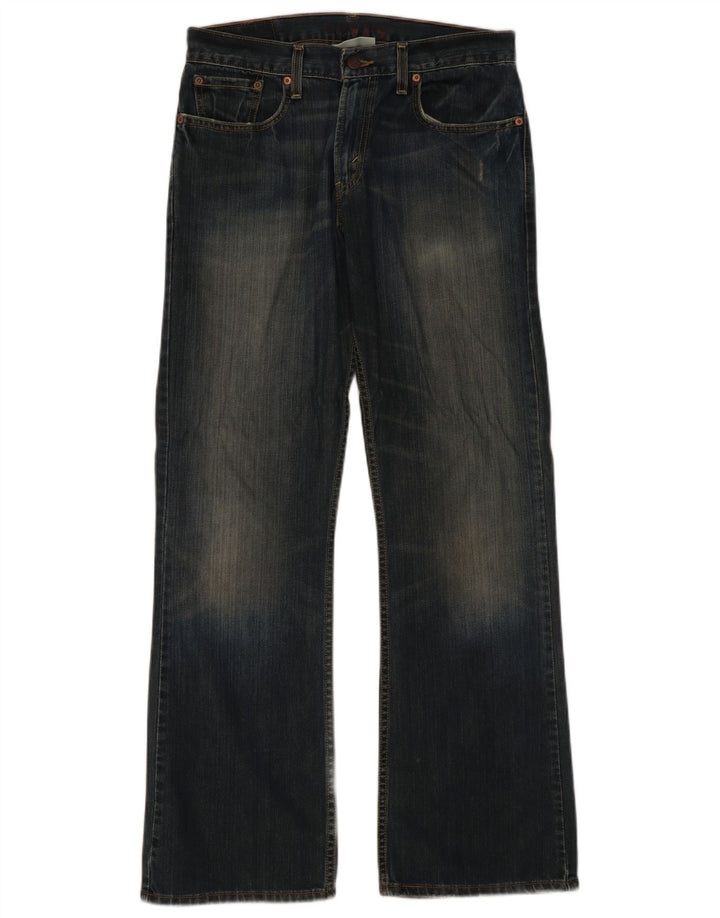 Calça jeans feminina Levi's 527 Bootcut W32 L32 azul marinho algodão