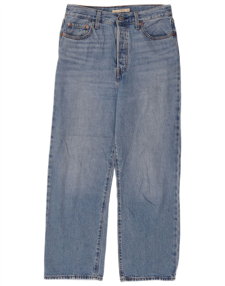 Jeans feminino Levi's Ribcage Straight W28 L27 Azul Algodão