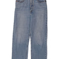 Jeans feminino Levi's Ribcage Straight W28 L27 Azul Algodão