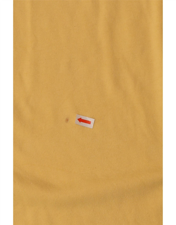 Camisa polo masculina Izod grande algodão amarelo