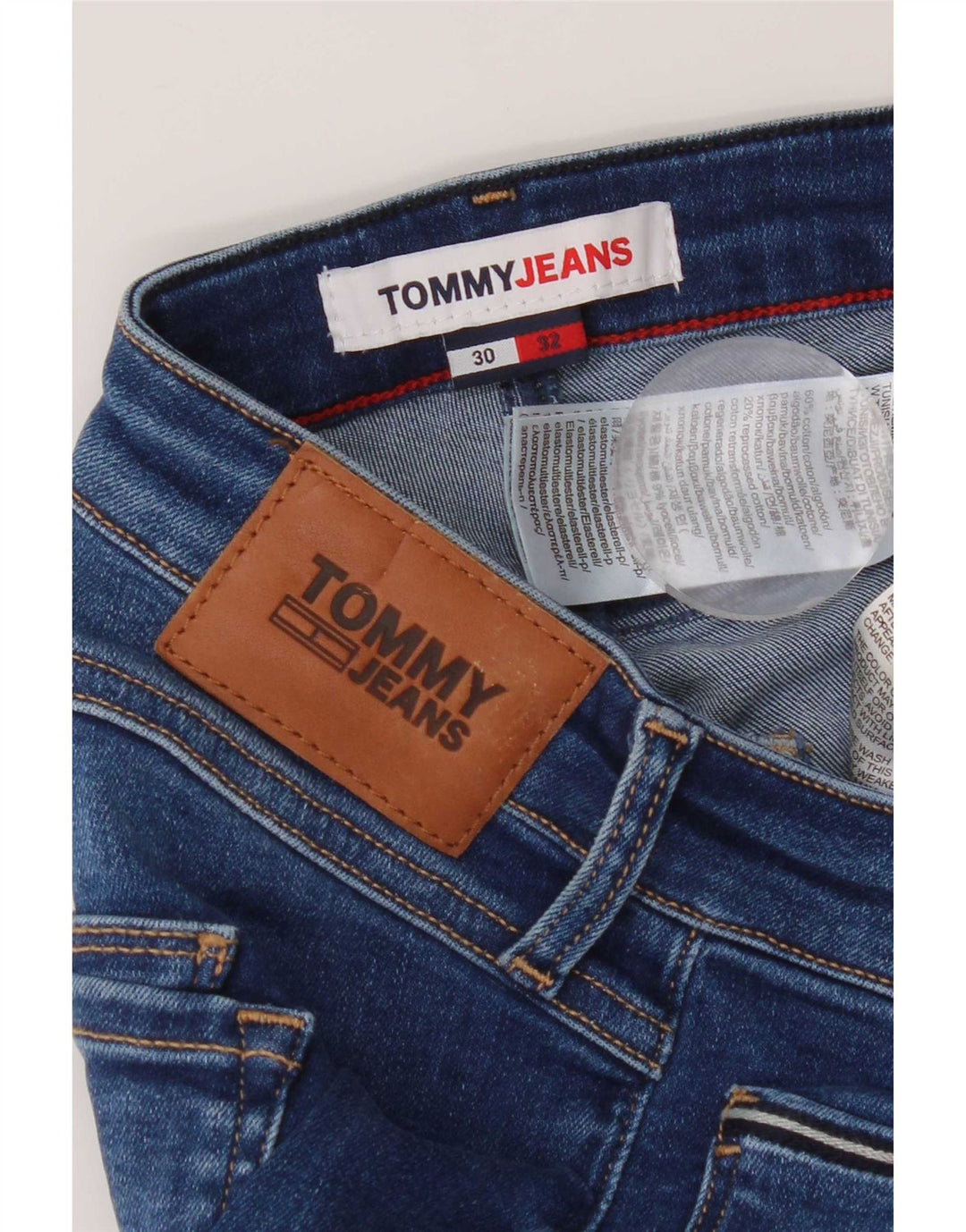 Jeans Tommy Hilfiger feminino Capri W30 L18 azul algodão