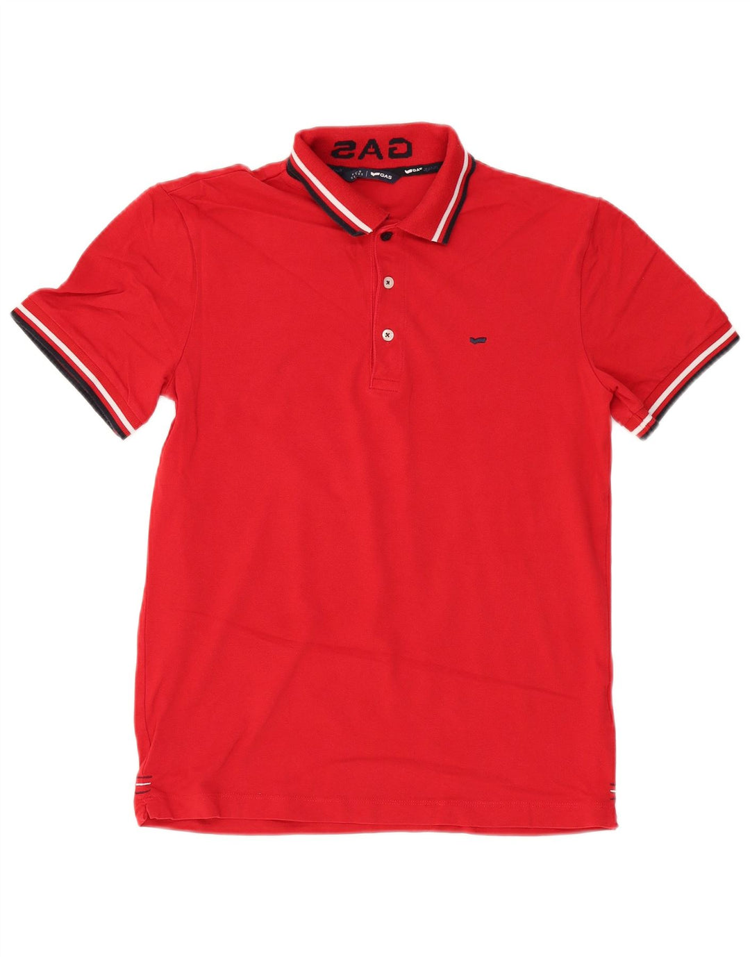 Camisa pólo GAS Boys 15-16 anos grande algodão vermelho