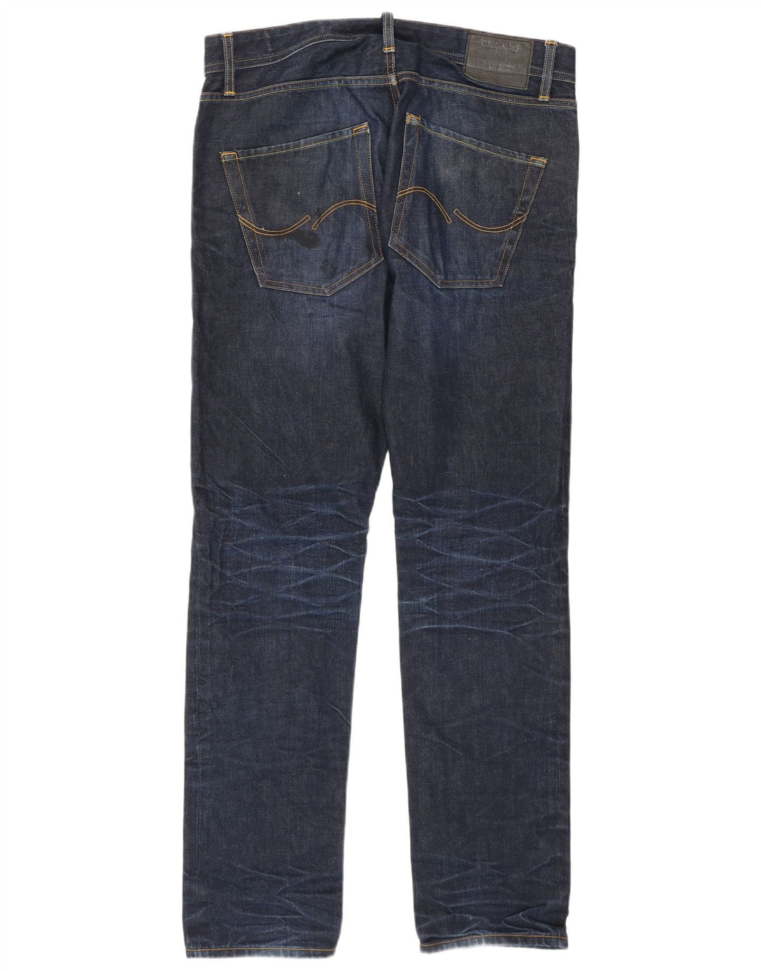 Jack & Jones Masculino Tim Slim Jeans W32 L32 Azul Marinho Algodão
