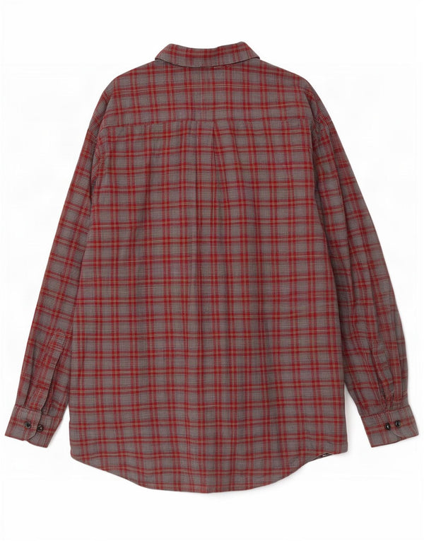 Einhorn Mens Flannel Shirt 2XL Grey Check
