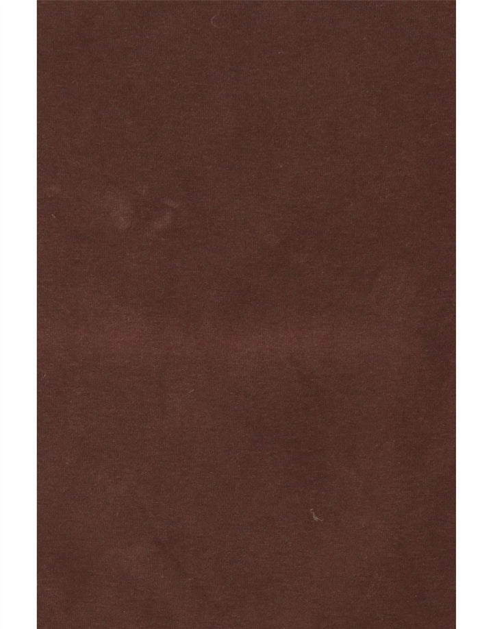 Camiseta feminina MASSIMO DUTTI UK 14 grande algodão marrom