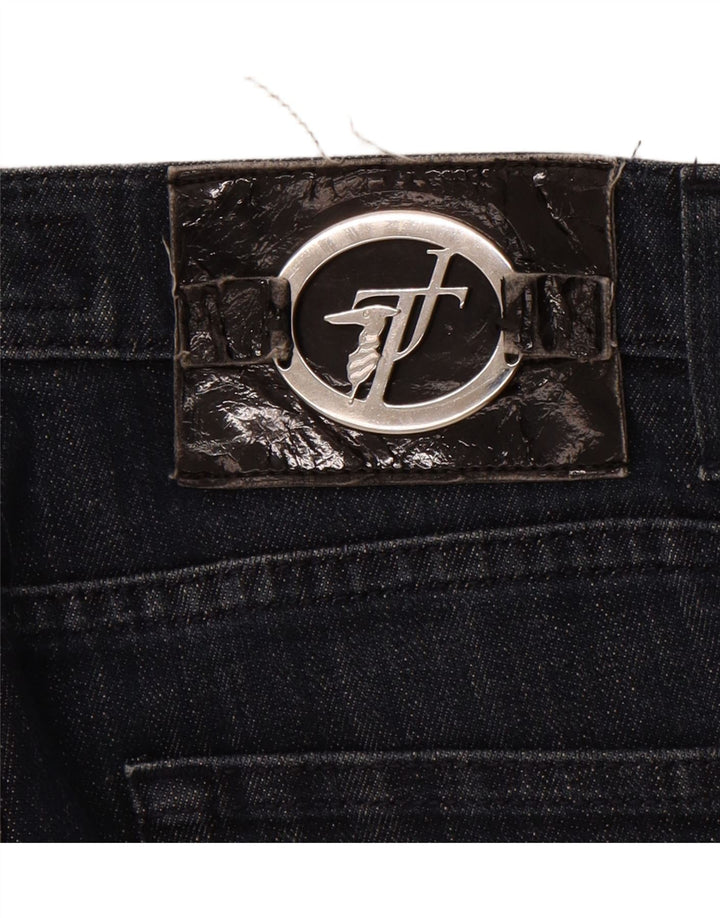 Jeans slim feminino TRUSSARDI W27 L32 algodão azul marinho