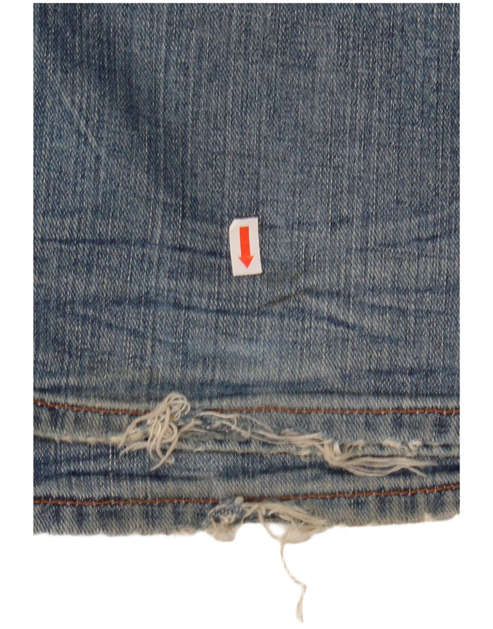 Tommy Hilfiger Mens Jeans Distressed Straight Straight W32 L35 Azul