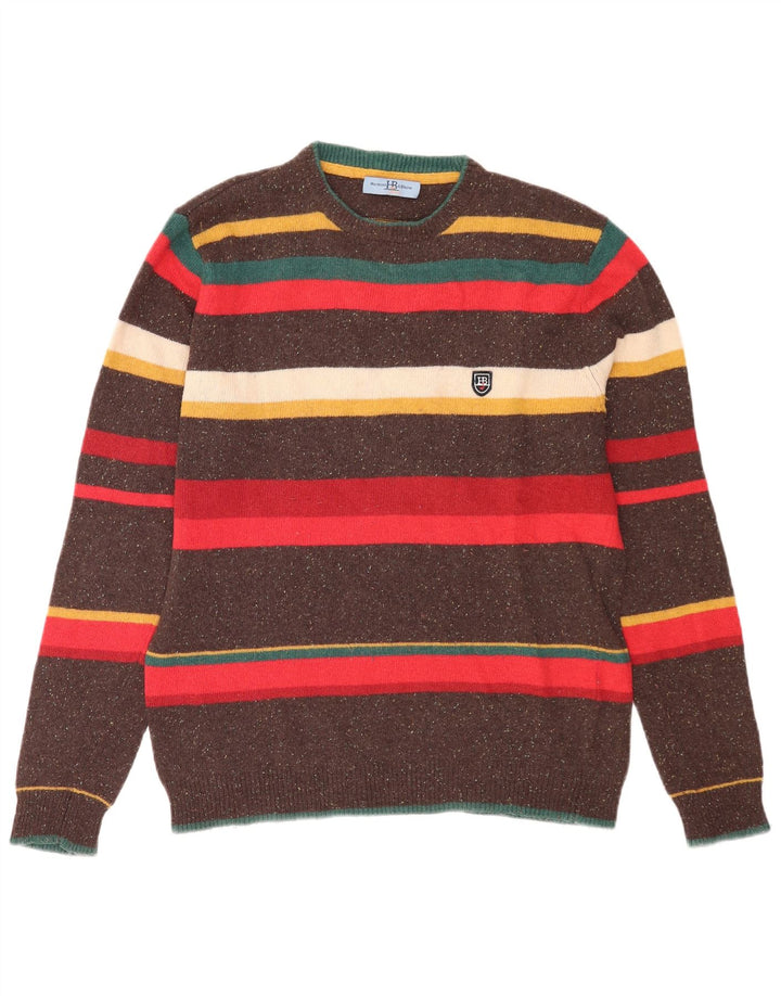 Suéter masculino Harmont & Blaine com gola redonda XL listrado multicolorido